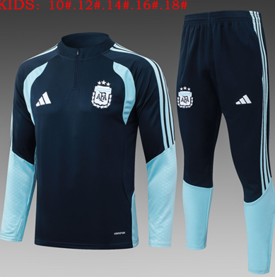 Chándal Argentina 2026 (Azul Half Zip) - NIÑOS